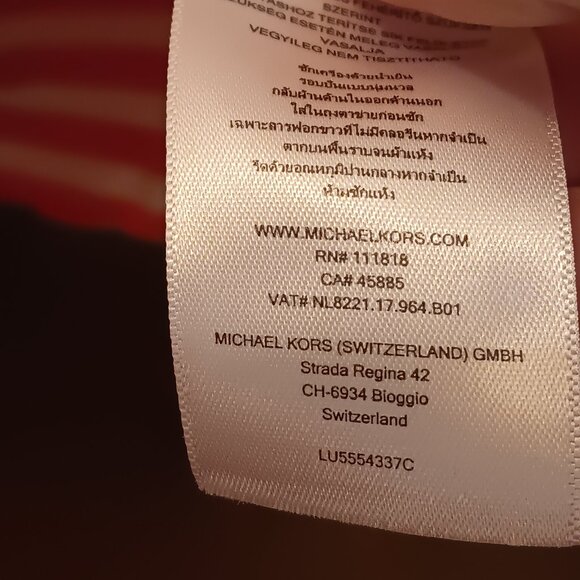 MICHAEL Michael Kors plus size women's shoulder zipper orange & white T-shirt 3X - Picture 13 of 13